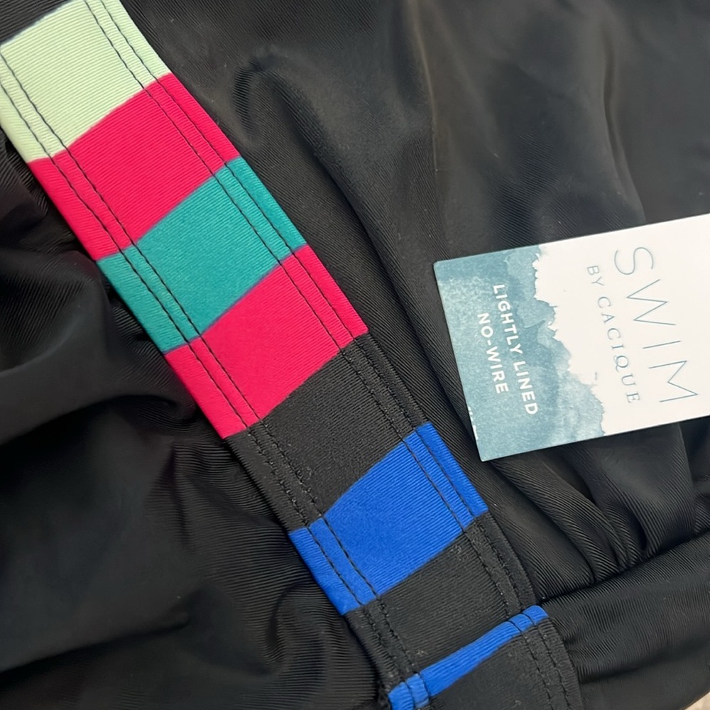 Swim by Cacique Lightly Lined No Wire One‎ Piece Skirt Swimsuit Women’s Plus 18